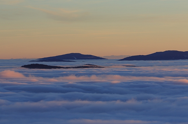 Burgstall Hochnebel Alpen